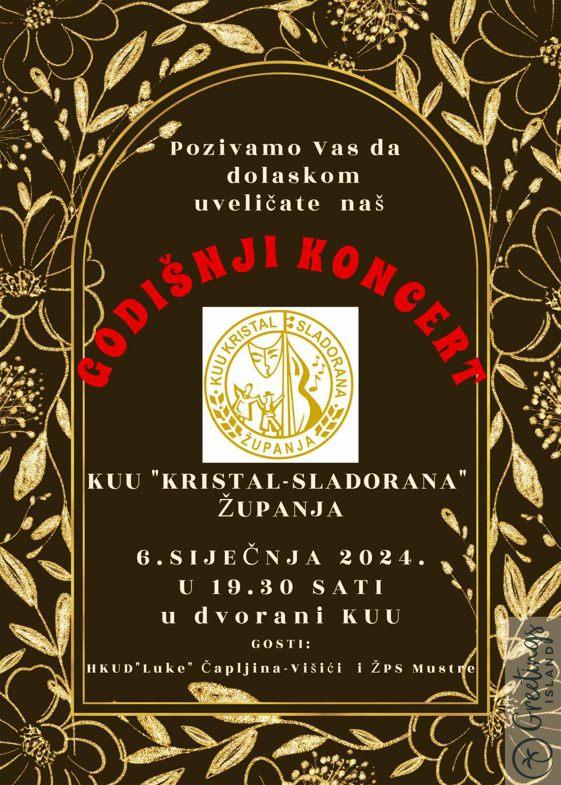 POZIVNICA ZA GODIŠNJI KONCERT